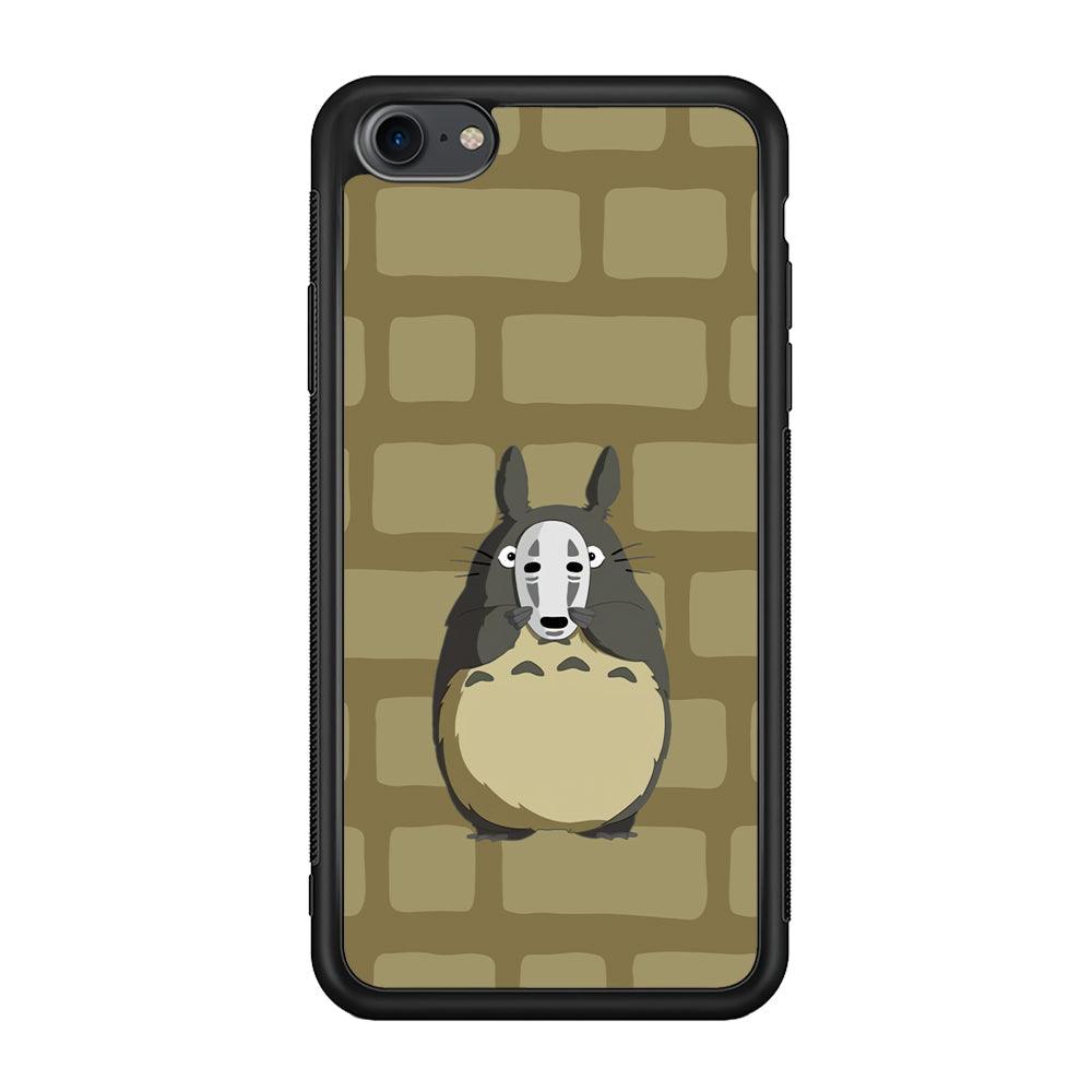 My Neighbor Totoro Iam not Here iPhone 8 Case-Rubber Black (2D Case)-Oxvistore