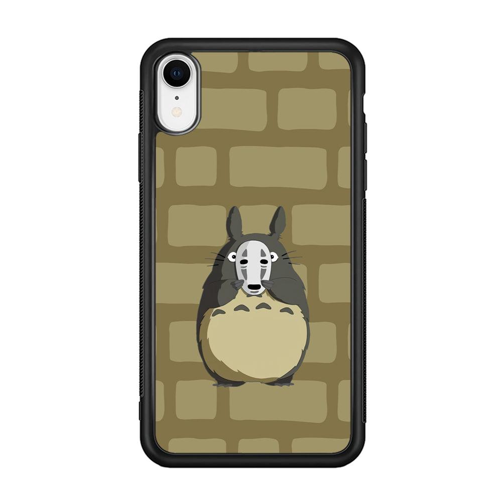My Neighbor Totoro Iam not Here iPhone XR Case-Rubber Black (2D Case)-Oxvistore