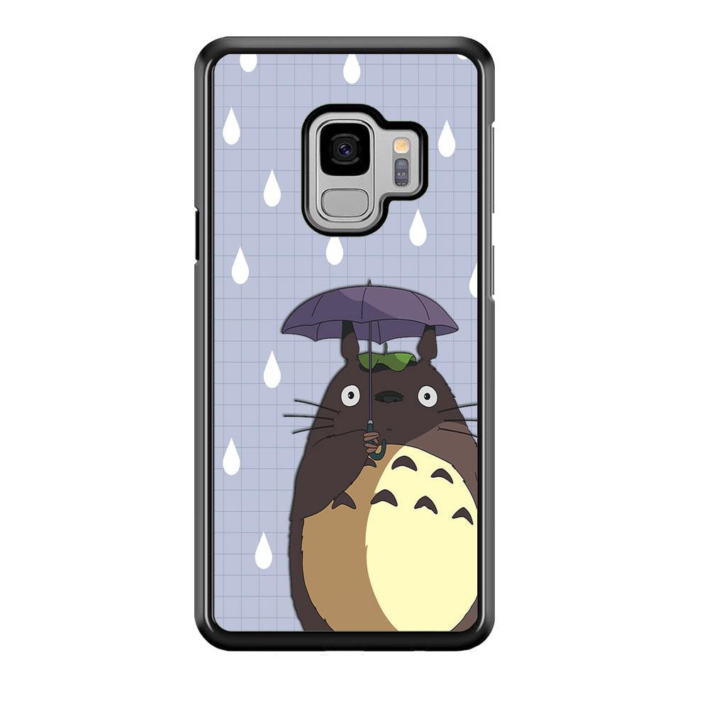 My Neighbor Totoro Ups It Rain Samsung Galaxy S9 Case-Rubber Black (2D Case)-Oxvistore