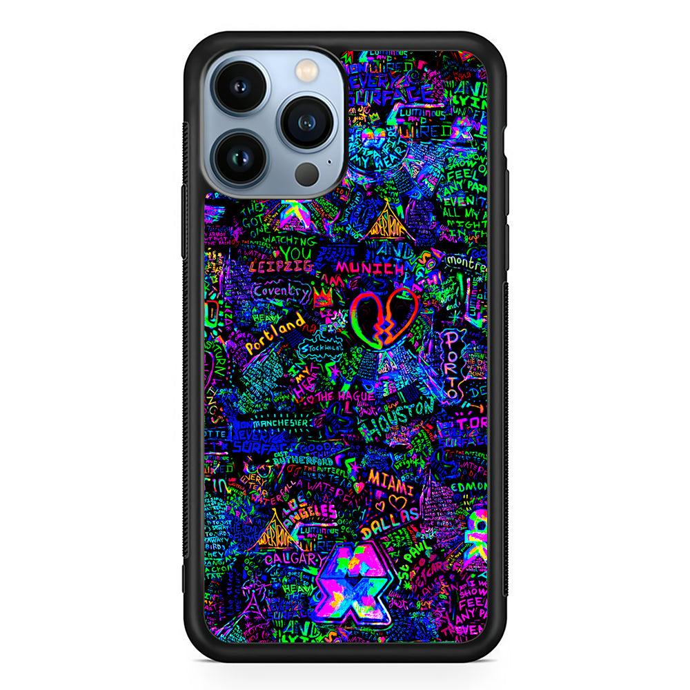 Mylo Xyloto Coldplay Graffiti 2D Rubber Phone Case-Black-Oxvistore
