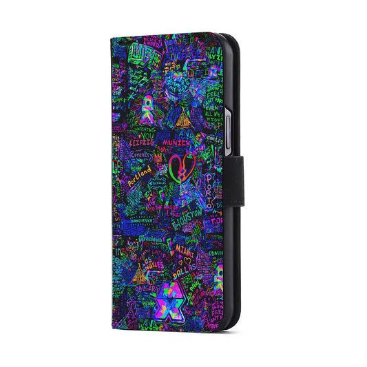 Mylo Xyloto Coldplay Graffiti Flip Wallet Phone Case-Oxvistore