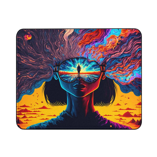 Mystic Trippy Psycho Art Mouse Pads | Custom Mouse Pad with Non-Slip Rubber Base