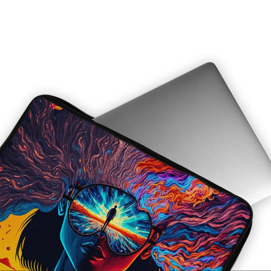 Mystic Trippy Psycho Art Laptop Sleeve Protective Cover-Oxvistore