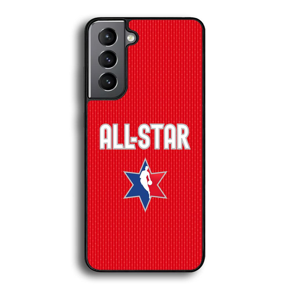 NBA All Star Red Star Samsung Galaxy S24 Plus Case-Rubber Black (2D Case)-Oxvistore