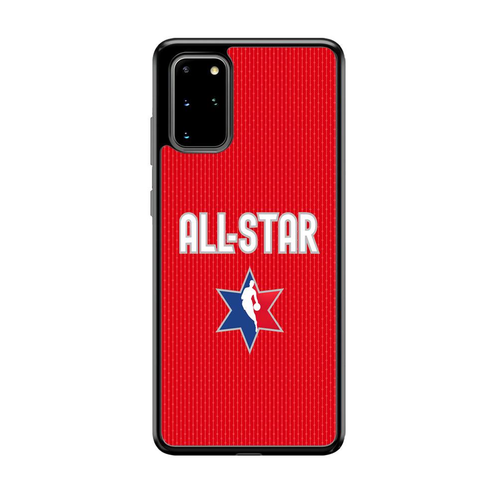 NBA All Star Red Star Samsung Galaxy S20 Plus Case-Rubber Black (2D Case)-Oxvistore