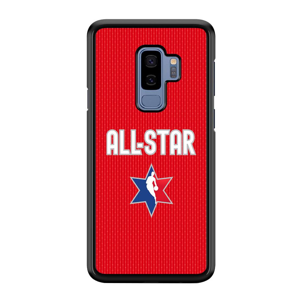 NBA All Star Red Star Samsung Galaxy S9 Plus Case-Rubber Black (2D Case)-Oxvistore