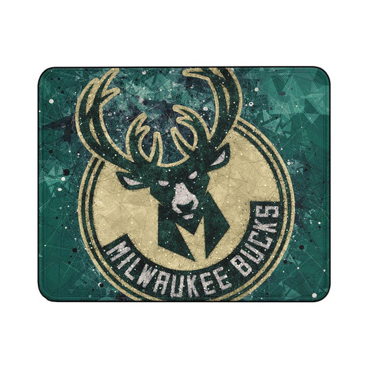 NBA Milwaukee Bucks Abstract Mouse Pads | Custom Mouse Pad with Non-Slip Rubber Base