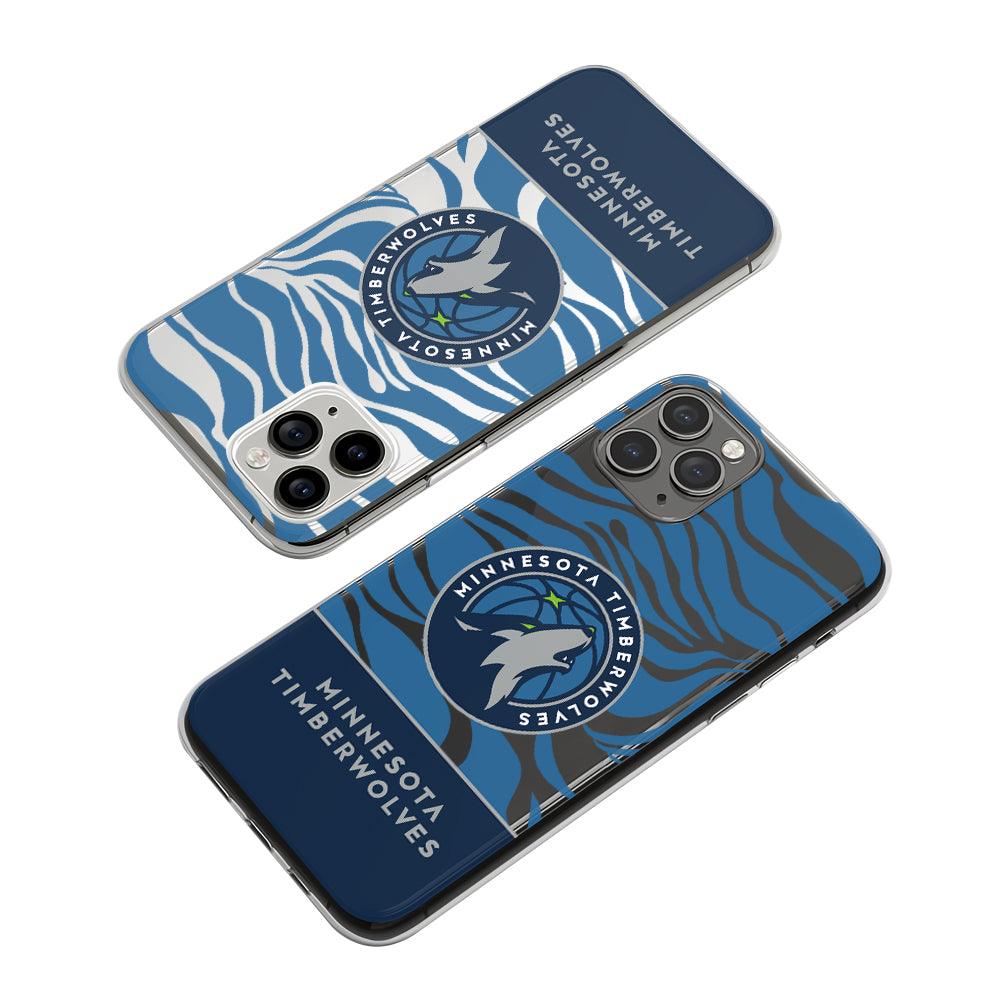 NBA Minnesota Timberwolves The Roar Wave Clear Soft Case-Oxvistore