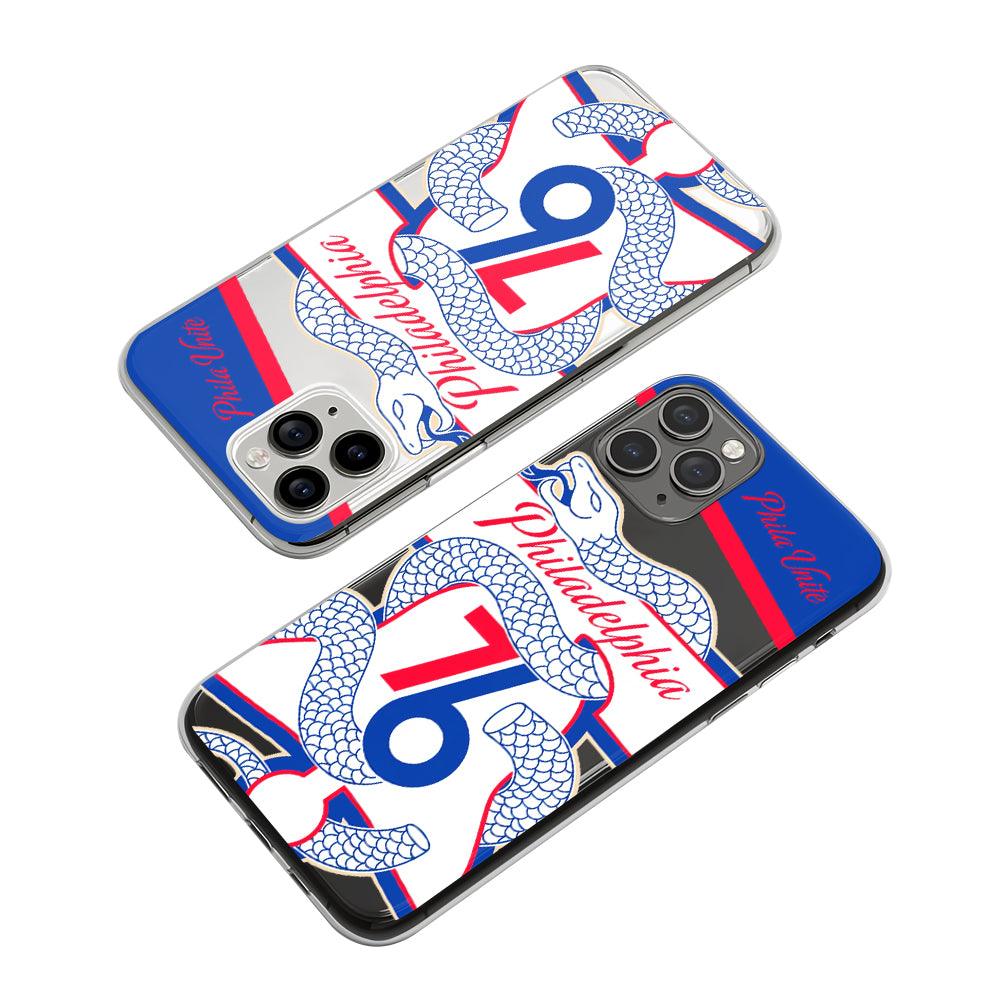 NBA Philadelphia 76ers United of Phila Clear Soft Case-Oxvistore