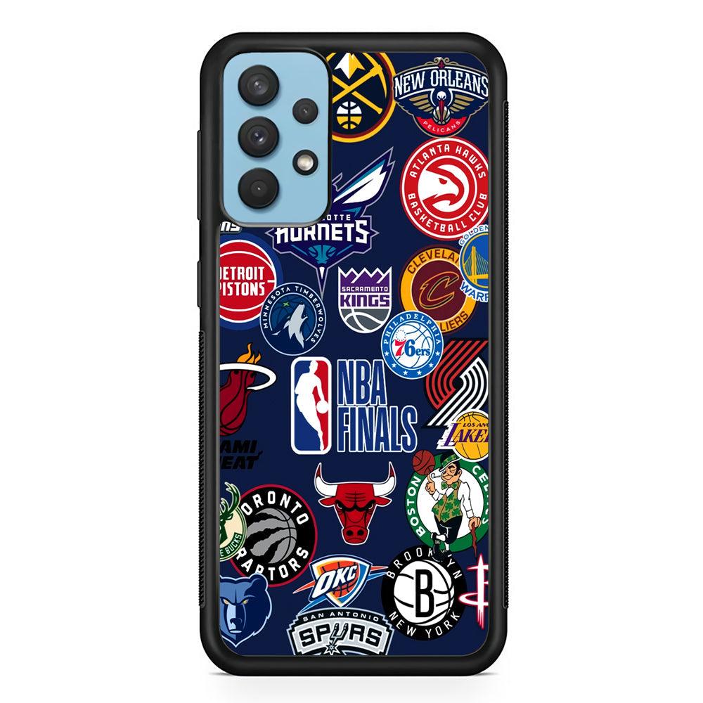 NBA The Finals of Champion Samsung Galaxy A32 Case-Rubber Black (2D Case)-Oxvistore