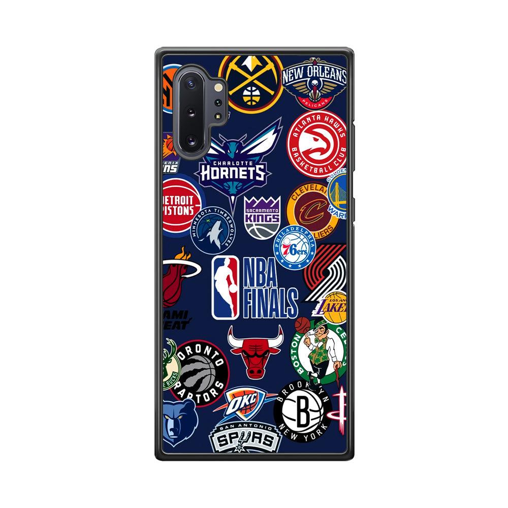 NBA The Finals of Champion Samsung Galaxy Note 10 Plus Case-Rubber Black (2D Case)-Oxvistore