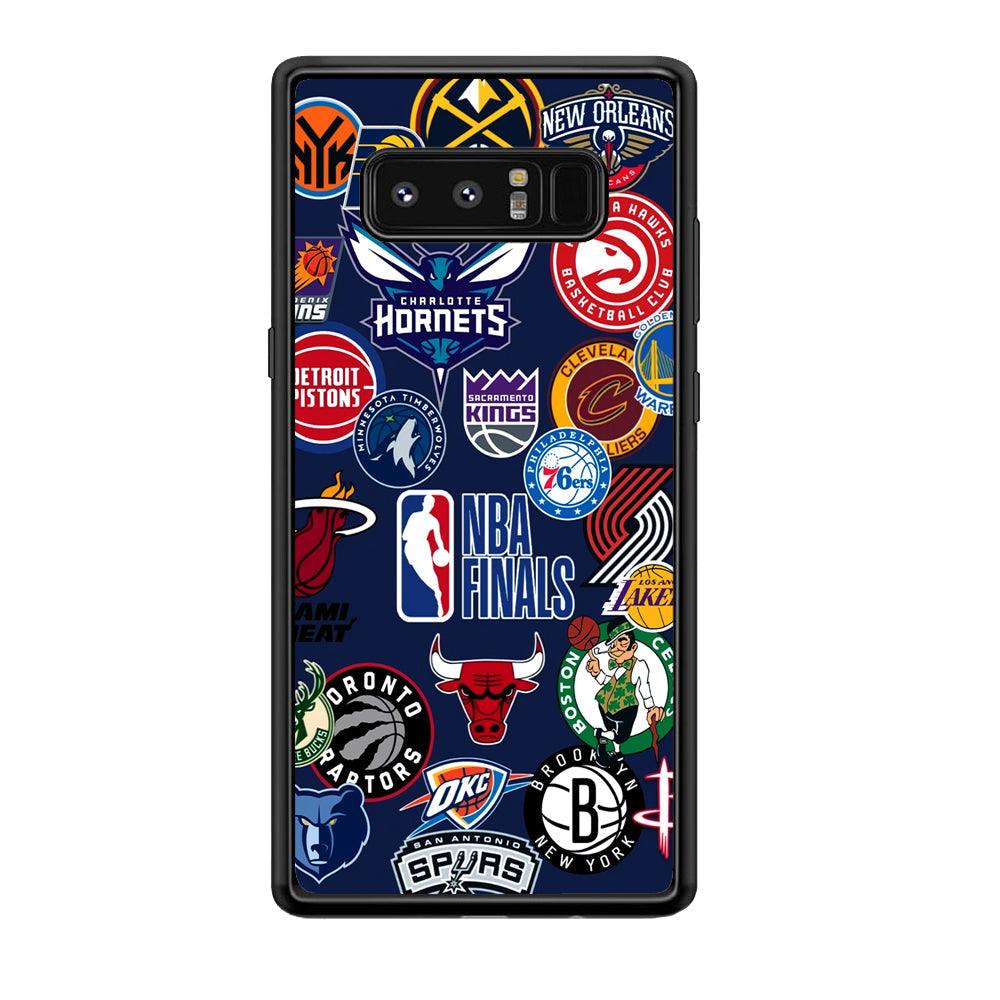 NBA The Finals of Champion Samsung Galaxy Note 8 Case-Rubber Black (2D Case)-Oxvistore