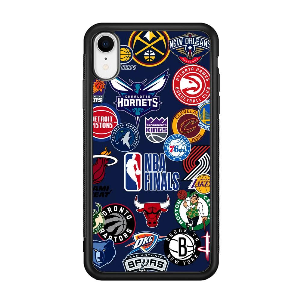 NBA The Finals of Champion iPhone XR Case-Rubber Black (2D Case)-Oxvistore