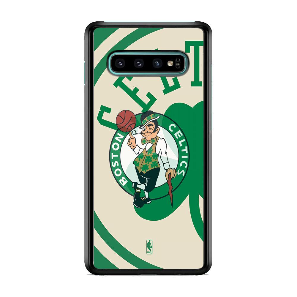 NBA Boston Celtics Part of Pride Samsung Galaxy S10 Plus Case-Rubber White (2D Case)-Oxvistore