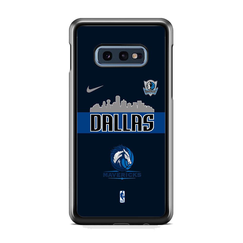 NBA Dallas Mavericks Jersey Exemplar Samsung Galaxy S10E Case-Rubber Black (2D Case)-Oxvistore