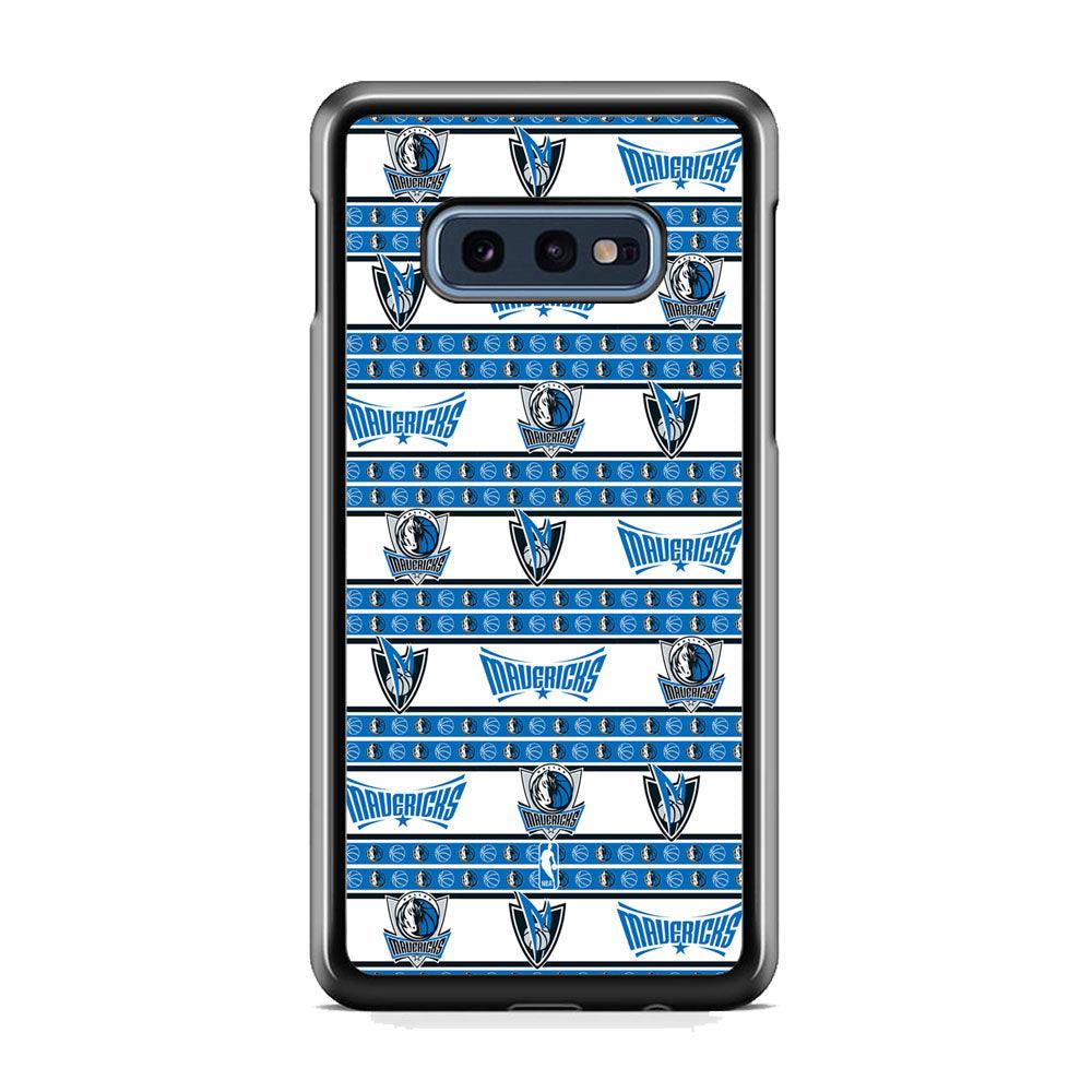 NBA Dallas Mavericks Scarf of Fanaticism Samsung Galaxy S10E Case-Rubber Black (2D Case)-Oxvistore
