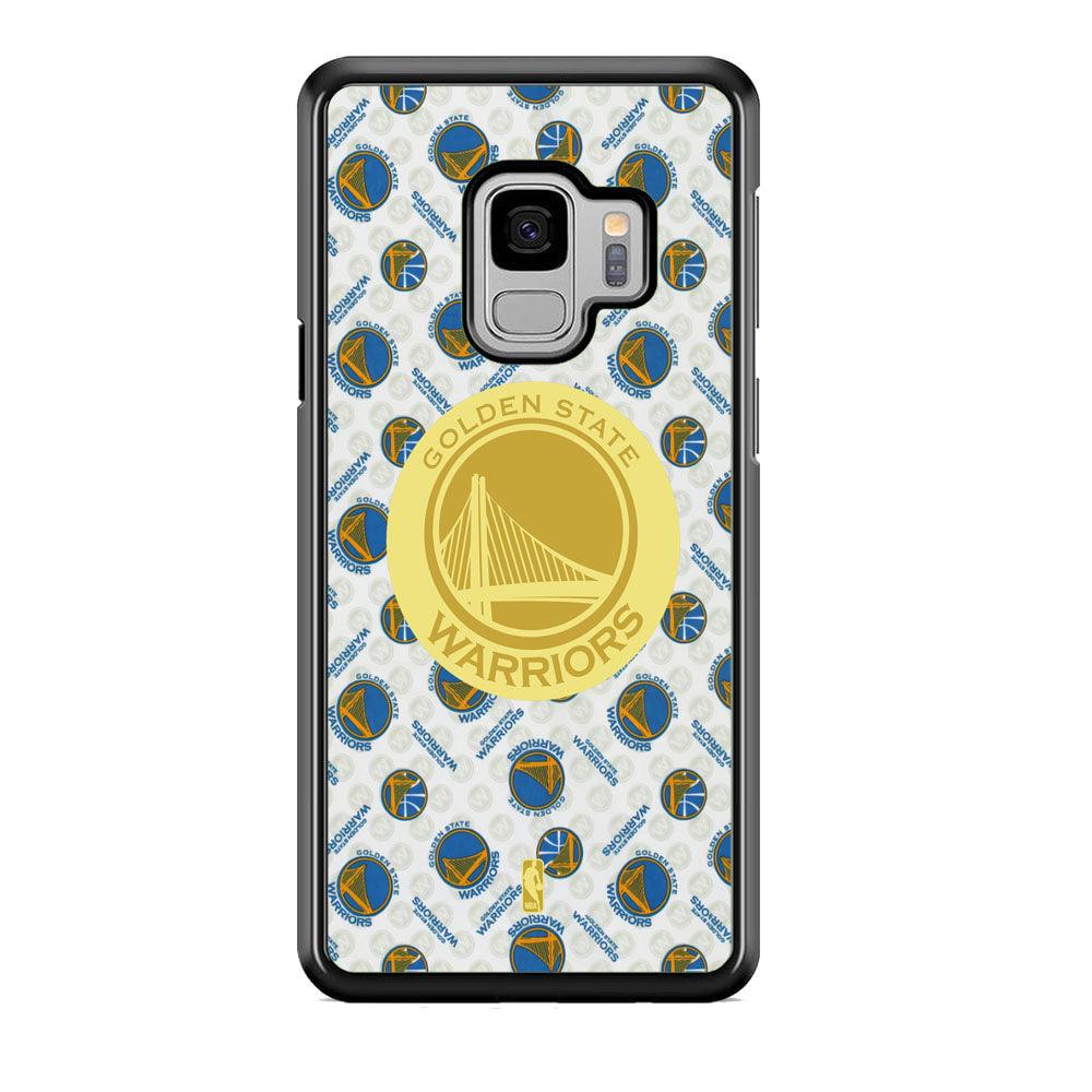 NBA Golden State Warriors Pattern of The Seasons Samsung Galaxy S9 Case-Rubber Black (2D Case)-Oxvistore