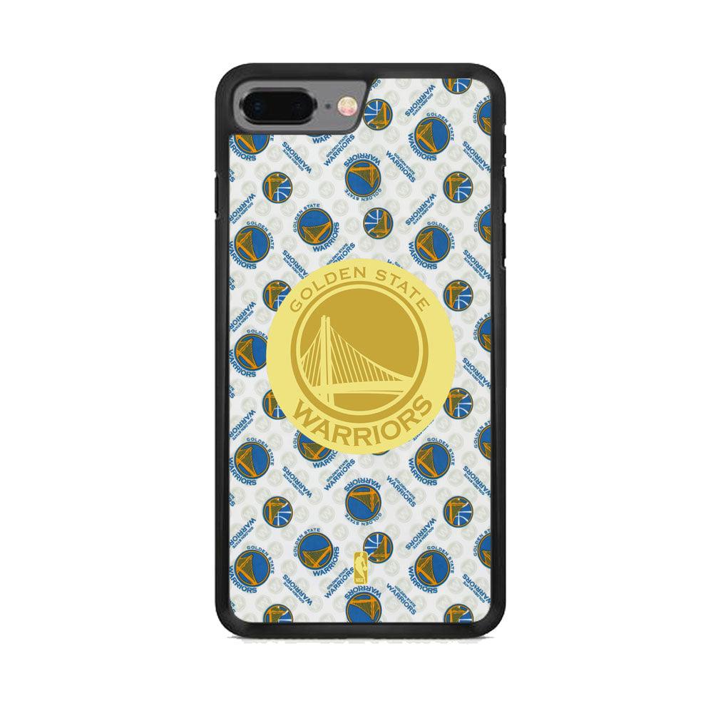 NBA Golden State Warriors Pattern of The Seasons iPhone 7 Plus Case-Rubber Black (2D Case)-Oxvistore