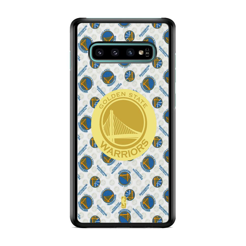 NBA Golden State Warriors Pattern of The Seasons Samsung Galaxy S10 Plus Case-Rubber Black (2D Case)-Oxvistore