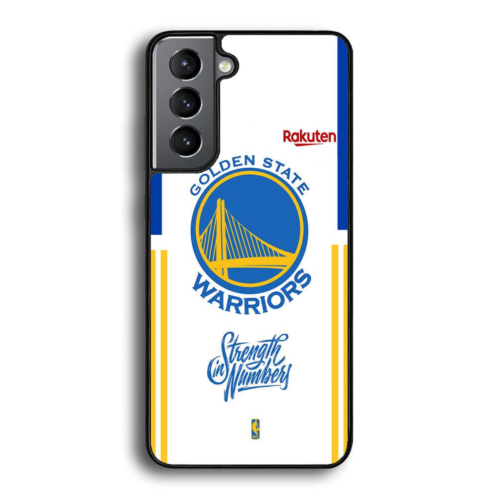 NBA Golden State Warriors Strength in Numbers Samsung Galaxy S24 Case-Rubber Black (2D Case)-Oxvistore