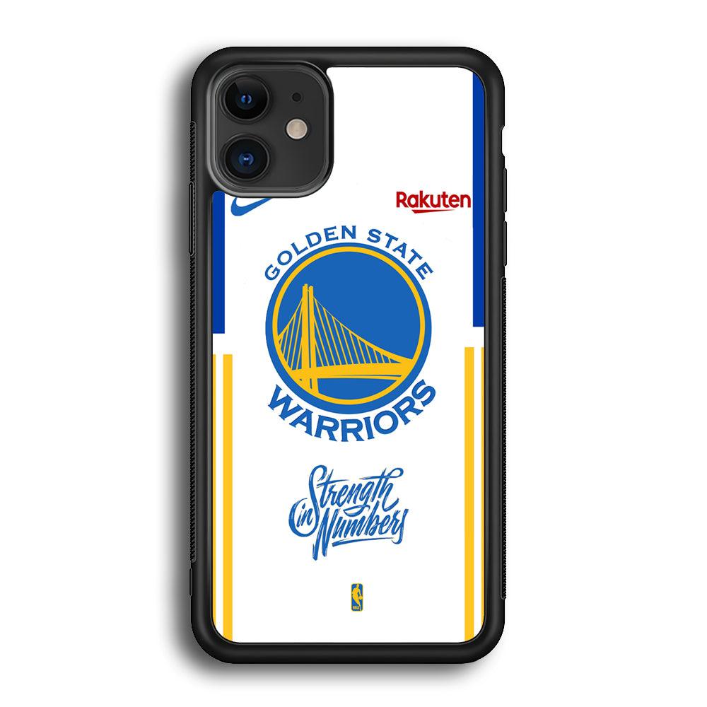 NBA Golden State Warriors Strength in Numbers iPhone 11 Case-Rubber Black (2D Case)-Oxvistore