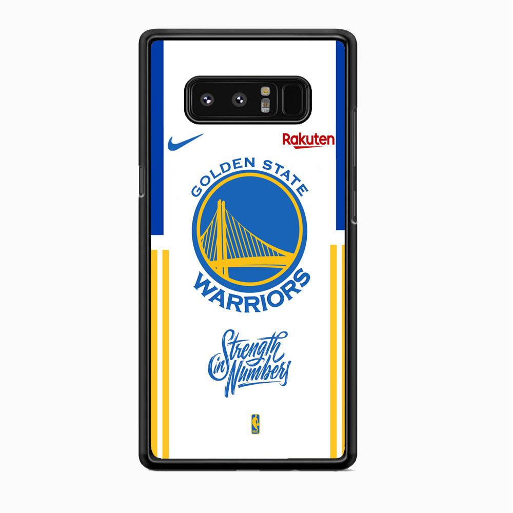 NBA Golden State Warriors Strength in Numbers Samsung Galaxy Note 8 Case-Rubber Black (2D Case)-Oxvistore