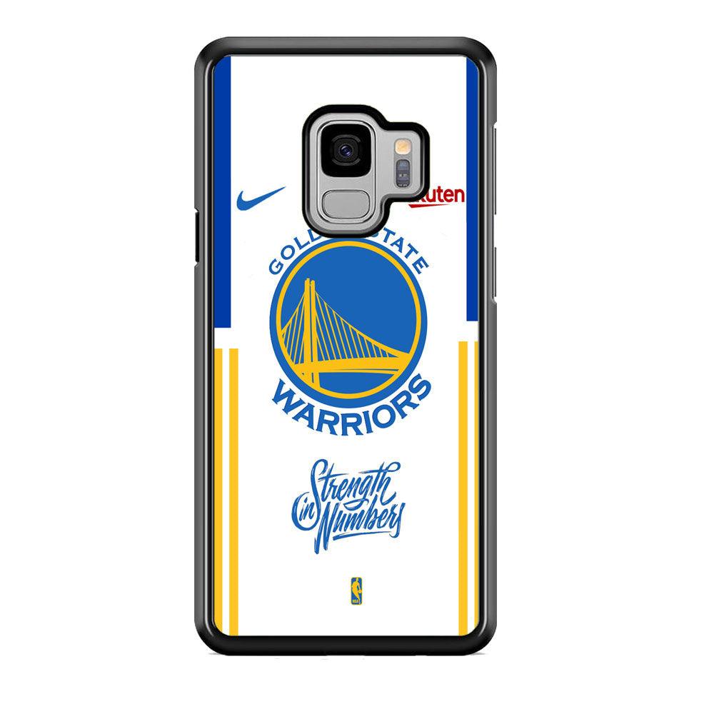 NBA Golden State Warriors Strength in Numbers Samsung Galaxy S9 Case-Rubber Black (2D Case)-Oxvistore