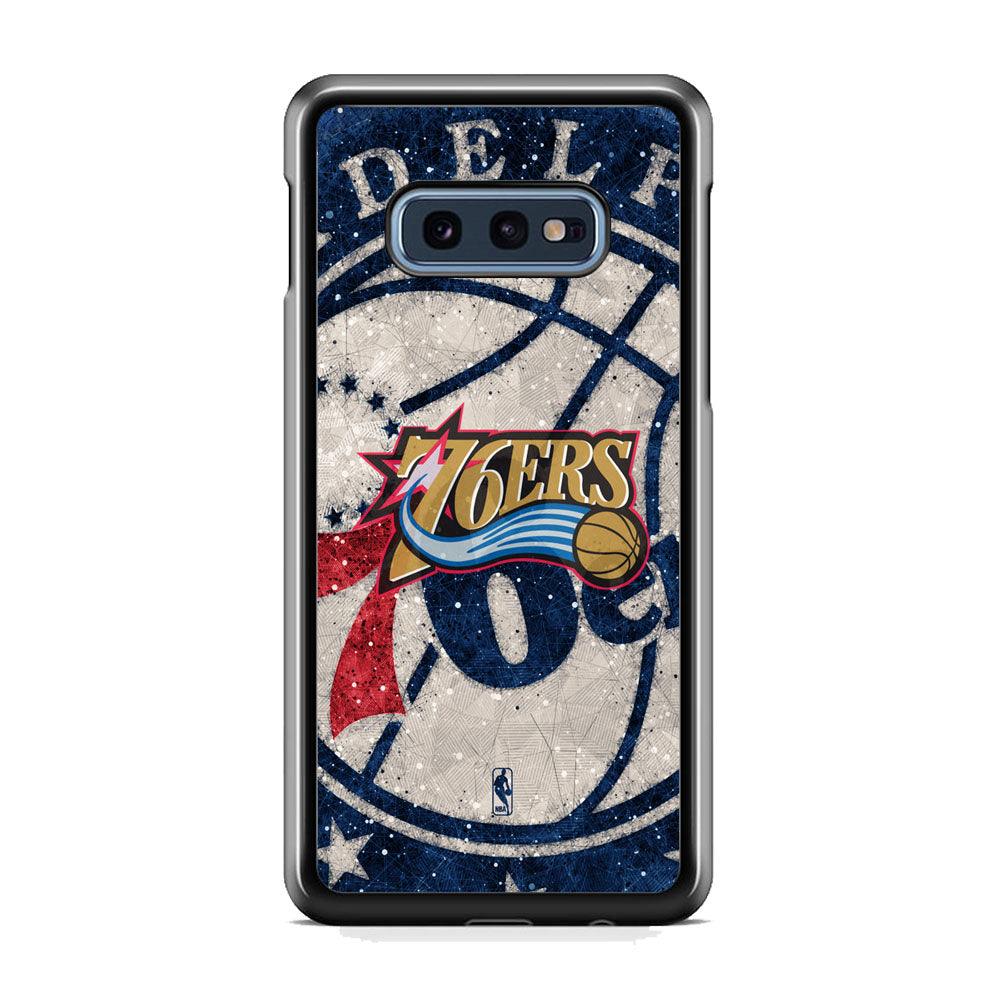 NBA Philadelphia 76ers The Destination Samsung Galaxy S10E Case-Rubber Black (2D Case)-Oxvistore
