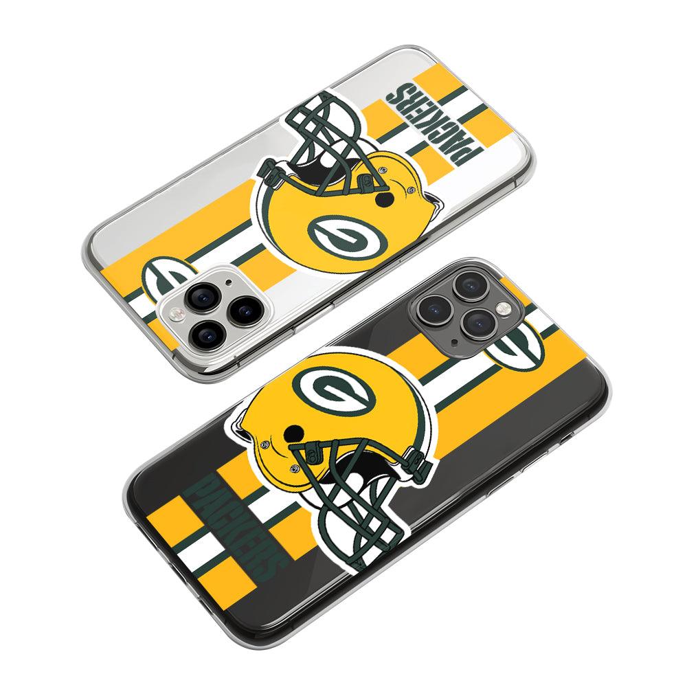 NFL Green Bay Packers The Yellow Helmet Clear Soft Case-Oxvistore