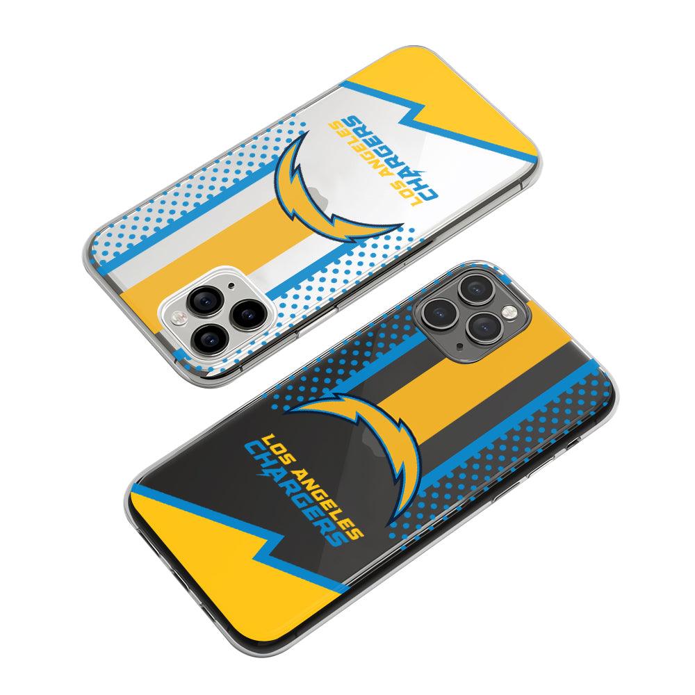 NFL Los Angeles Chargers Yellow Stinging Strike Clear Soft Case-Oxvistore