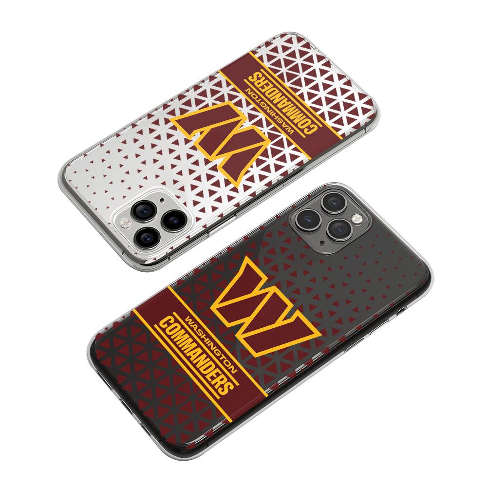 NFL Washington Commanders Spreading Triangle Clear Soft Case-Oxvistore