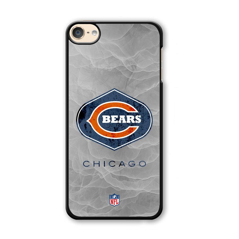 NFL Chicago Bears Smoke Wave iPod Touch 6 Case-Plastic White (2D Case)-Oxvistore