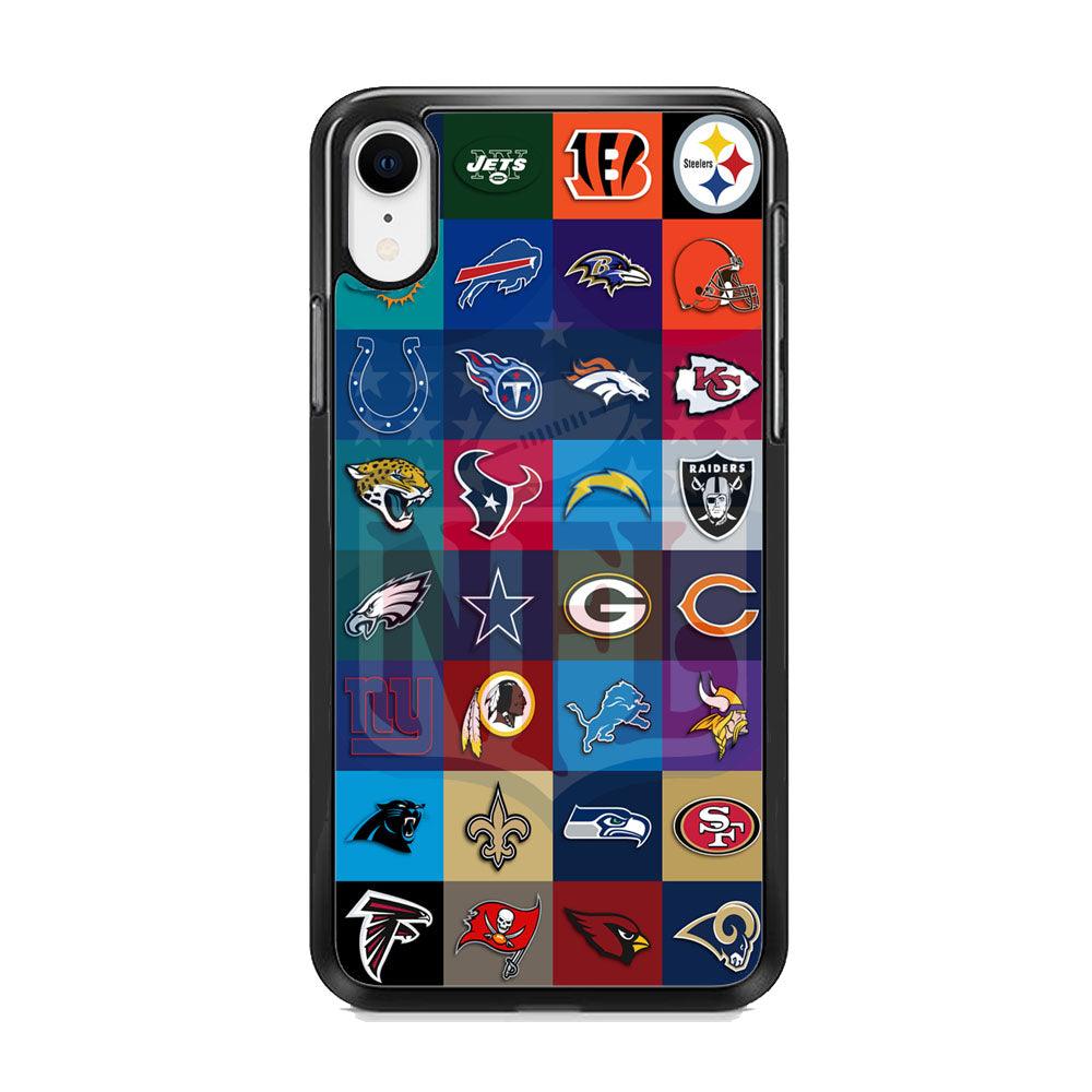 NFL Club of The Year iPhone XR Case-Rubber Black (2D Case)-Oxvistore