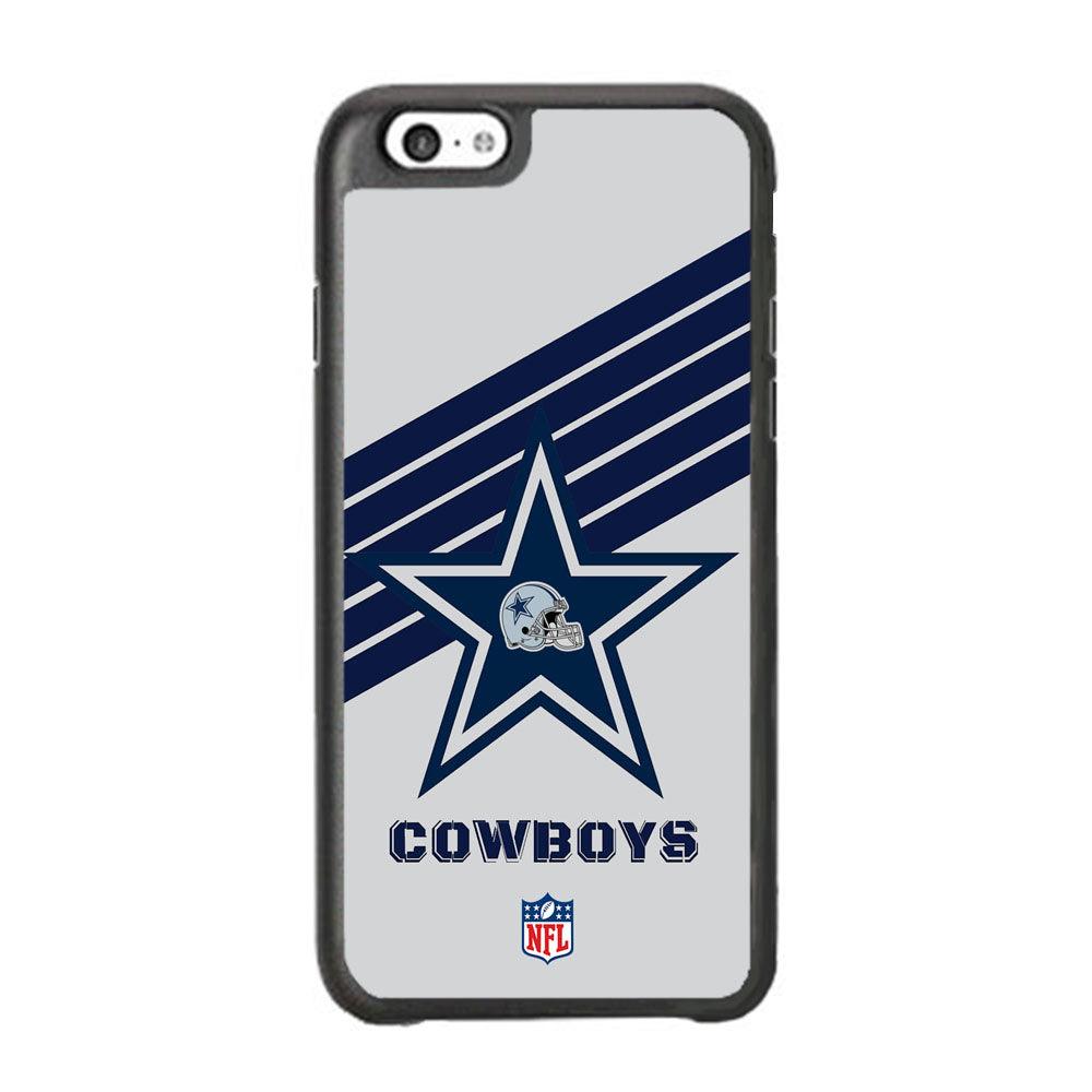 NFL Dallas Cowboys Prime Star iPhone 6 Plus | 6s Plus Case-Rubber Black (2D Case)-Oxvistore
