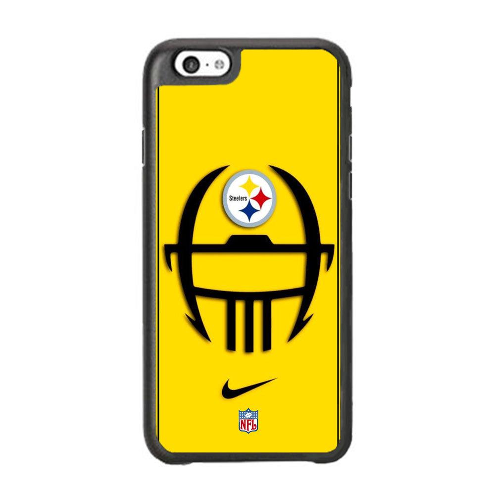 NFL Pittsburgh Steelers Ring of Face iPhone 6 Plus | 6s Plus Case-Rubber Black (2D Case)-Oxvistore
