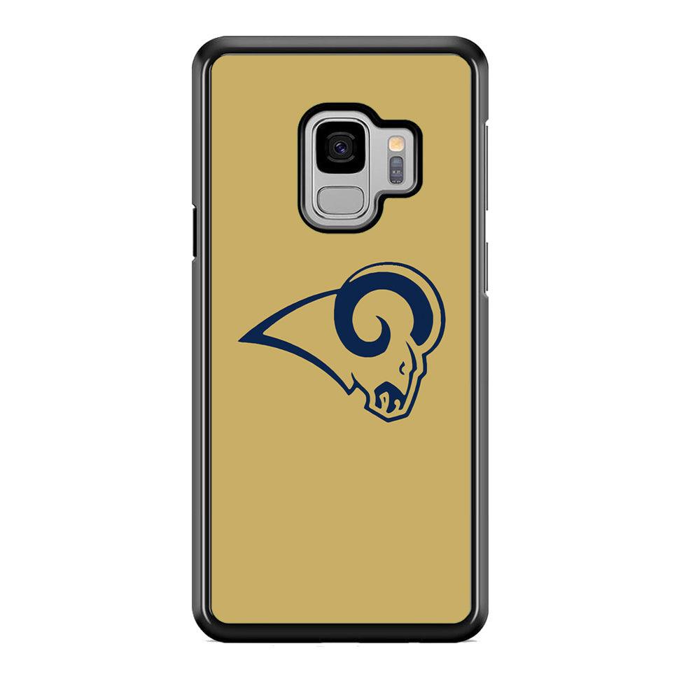 NFL St Louis Rams 1995 Samsung Galaxy S9 Case-Rubber Black (2D Case)-Oxvistore