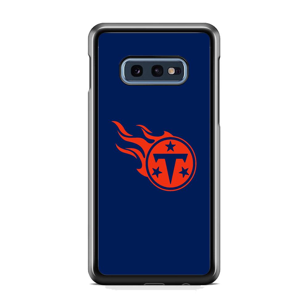 NFL Tennessee Titans 1999 Samsung Galaxy S10E Case-Rubber Black (2D Case)-Oxvistore