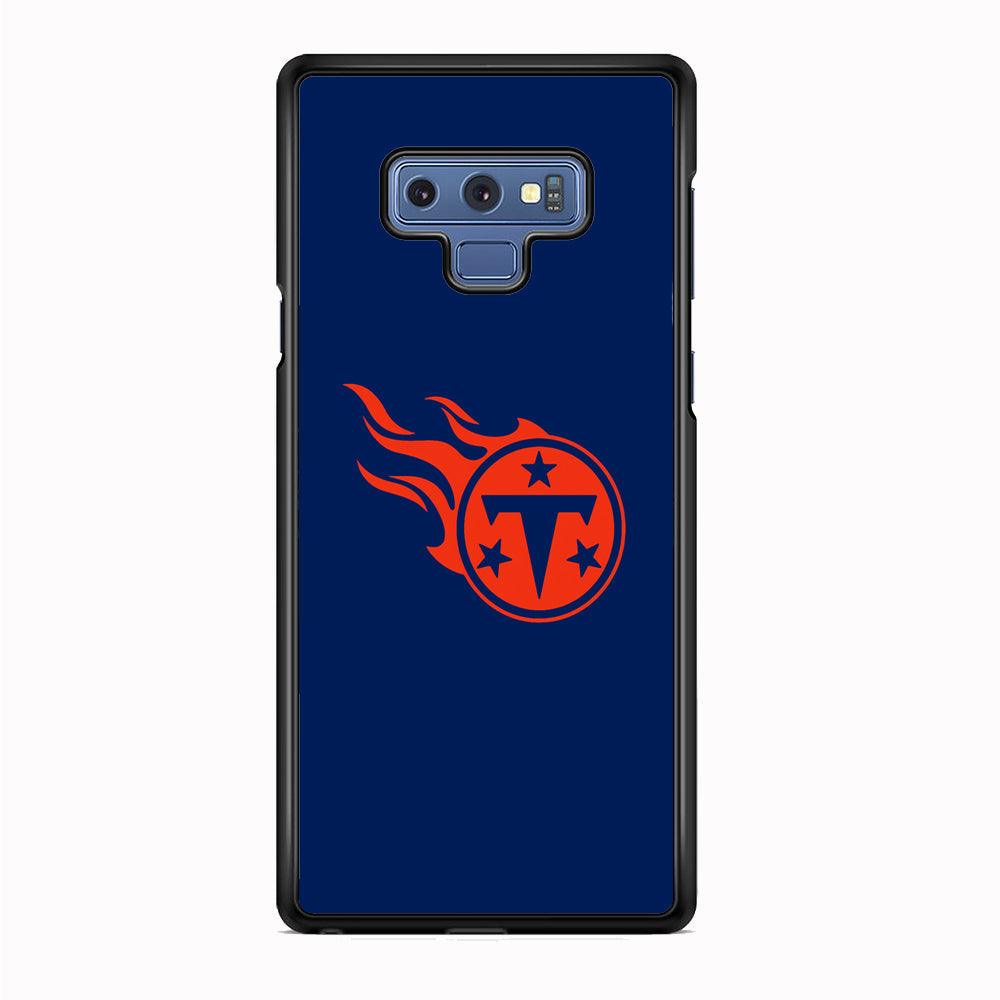 NFL Tennessee Titans 1999 Samsung Galaxy Note 9 Case-Rubber Black (2D Case)-Oxvistore