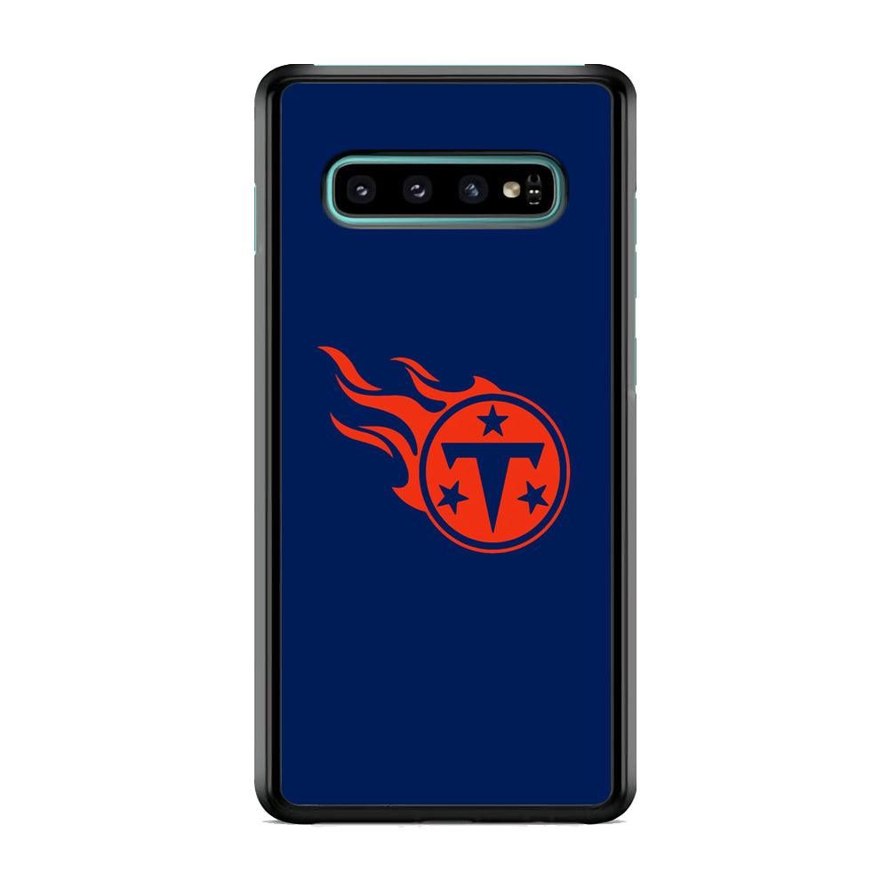 NFL Tennessee Titans 1999 Samsung Galaxy S10 Case-Rubber Black (2D Case)-Oxvistore