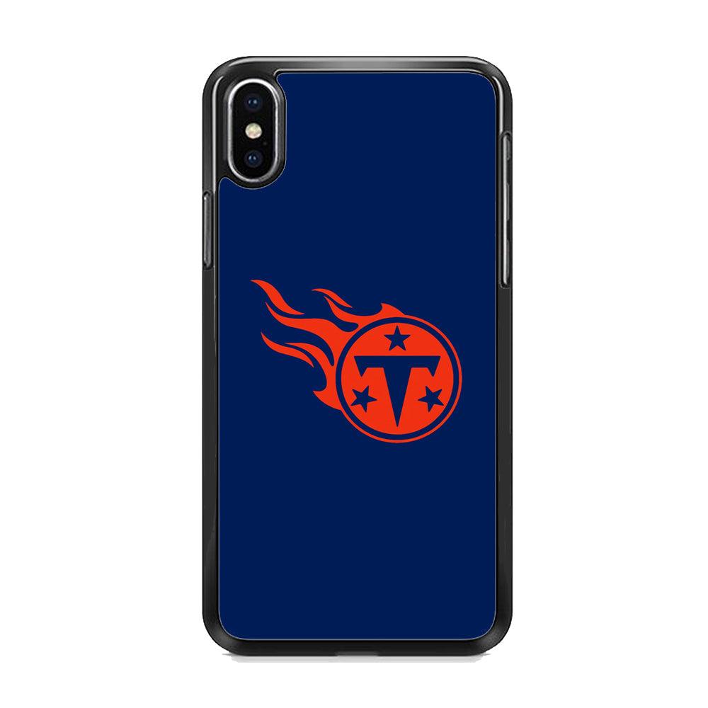 NFL Tennessee Titans 1999 iPhone X Case-Rubber Black (2D Case)-Oxvistore