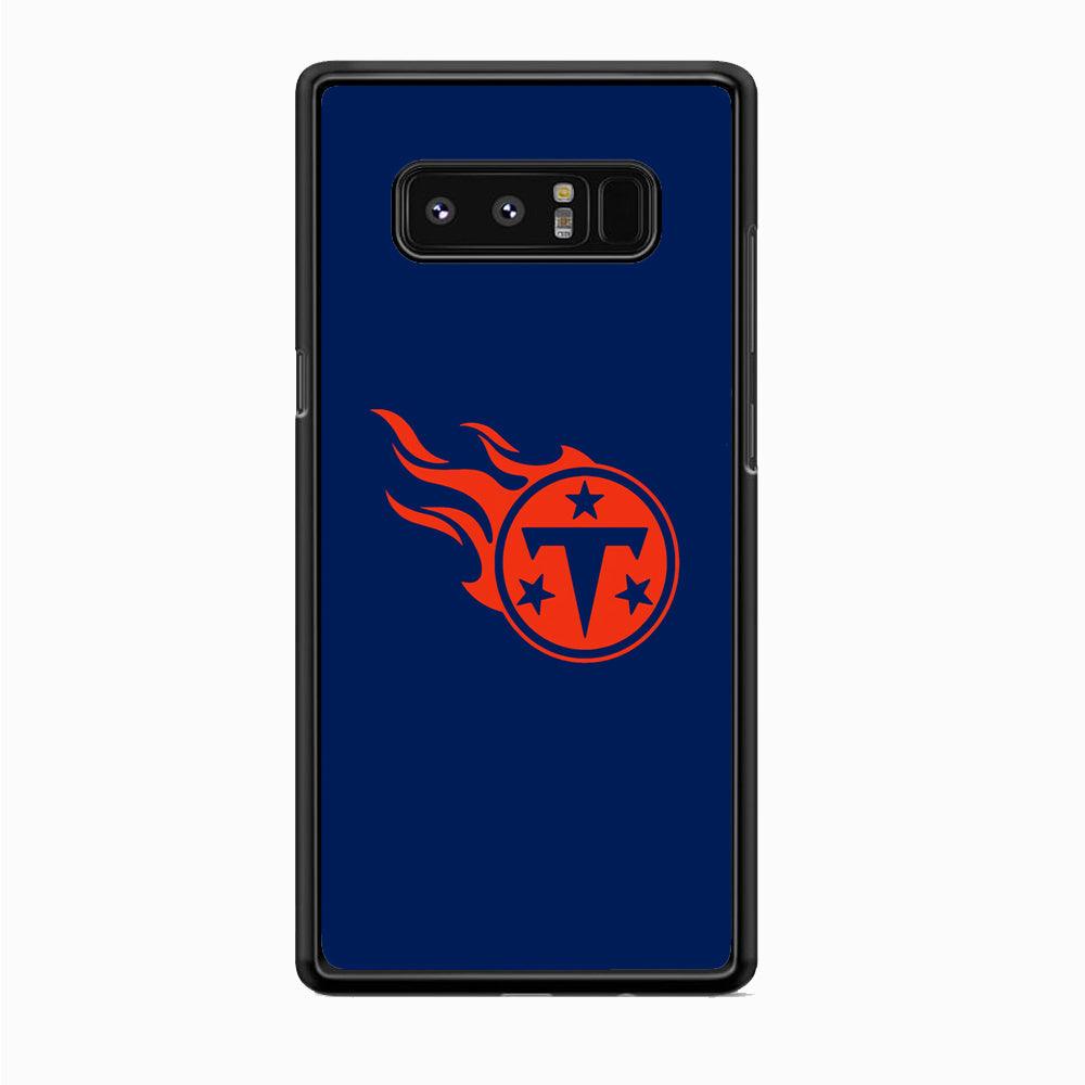 NFL Tennessee Titans 1999 Samsung Galaxy Note 8 Case-Rubber Black (2D Case)-Oxvistore