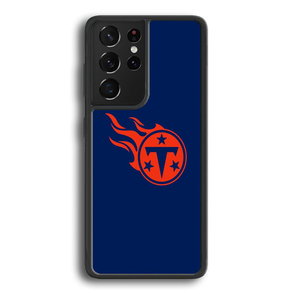 NFL Tennessee Titans 1999 Samsung Galaxy S21 Ultra Case-Rubber Black (2D Case)-Oxvistore