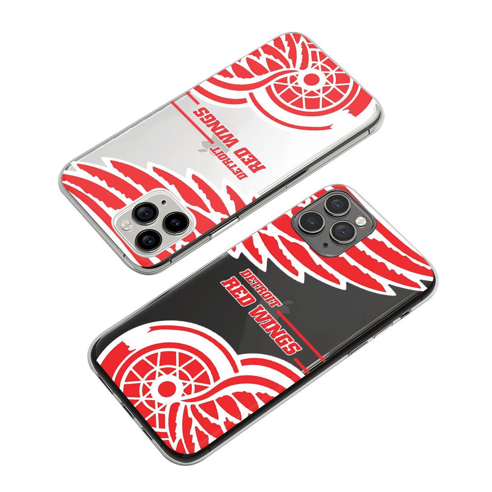 NHL Detroit Red Wings Pride of Red and White Clear Soft Case-Oxvistore