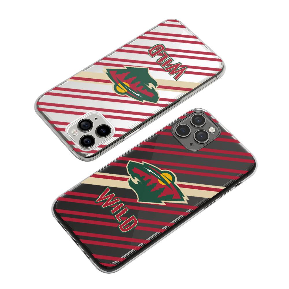 NHL Minnesota Wild Double Red Stick Clear Soft Case-Oxvistore