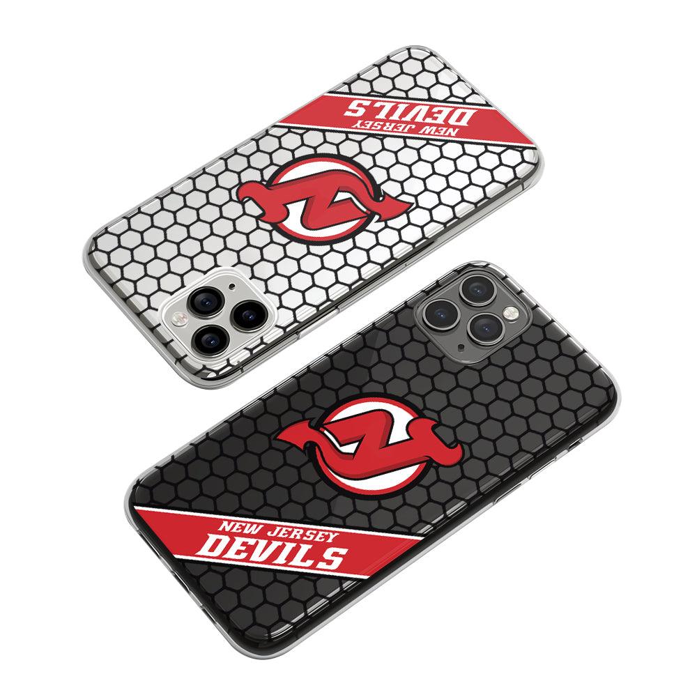 NHL New Jersey Devils Form of Alignment Pattern Clear Soft Case-Oxvistore