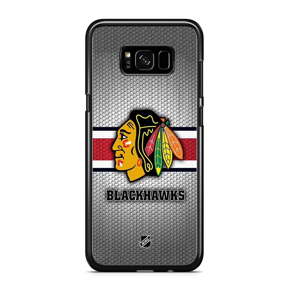 NHL Chicago Blackhawks Chief iPhone 8 Plus Case-Rubber Black (2D Case)-Oxvistore