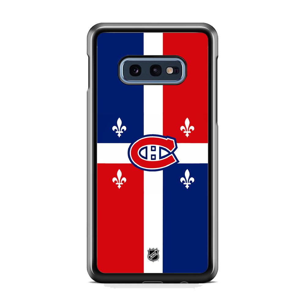 NHL Montreal Canadiens Fence of Glory Samsung Galaxy S10E Case-Rubber White (2D Case)-Oxvistore