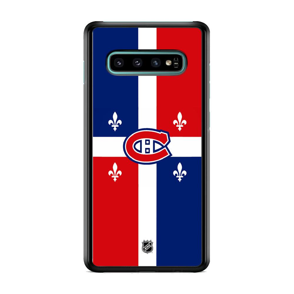 NHL Montreal Canadiens Fence of Glory Samsung Galaxy S10 Case-Rubber Black (2D Case)-Oxvistore