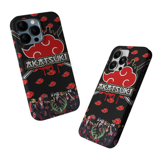 Naruto Akatsuki Squad 2 in 1 Tough Phone Case-Oxvistore