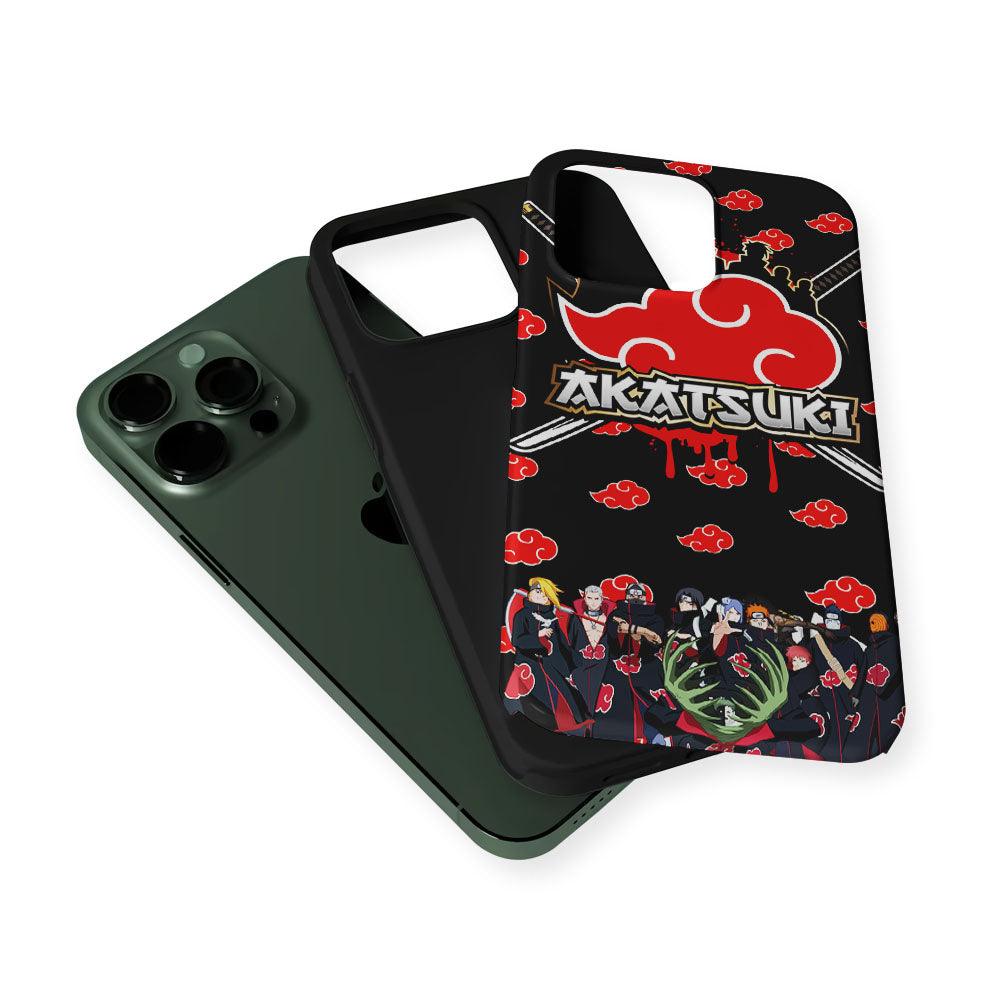 Naruto Akatsuki Squad 2 in 1 Tough Phone Case-Oxvistore